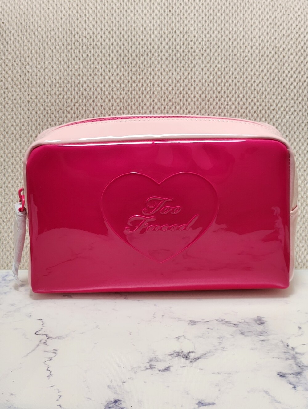 Too Faced Pink Makeup Bag